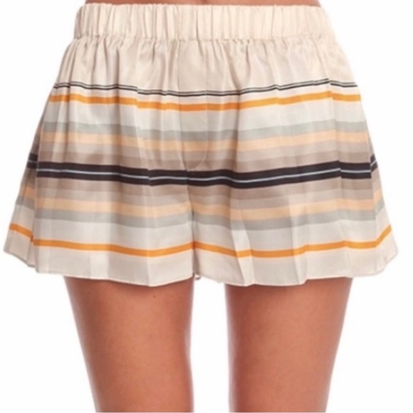 NEW RAG & BONE STRIPED SILK SHORTS - Picture 4 of 6